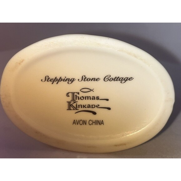 Thomas Kincaid Avon New Day Drawing Creamer & Stepping Stone Cottage Sugar Bowl - Picture 10 of 12